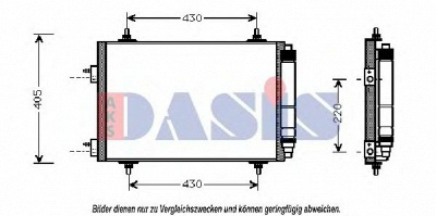 AKS DASIS 162003n -  Конденсатор, кондиционер